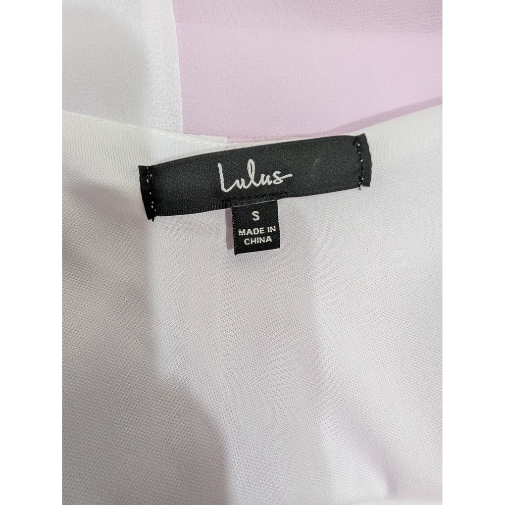 Lulus Pastel Colorblock Chiffon Maxi Dress Adjustable Strap Small NWT Minor Flaw - Picture 7 of 13